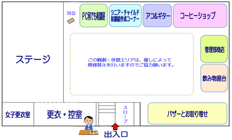 ステージ配置図